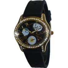 Limited Edition Black and Gold Oval Silicon Watch