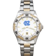 LogoArt College All-Pro Men's Watch Color: Two-Tone, Team: University of North Carolina