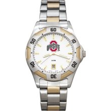 LogoArt College All-Pro Men's Watch Color: Two-Tone, Team: Ohio State University