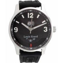 Louis Erard Watches Men's Black Dial Stainless Steel Stainless Steel/