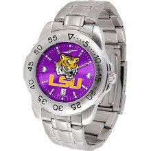 LSU Tigers Louisiana State Men's Stainless Steel Wristwatch
