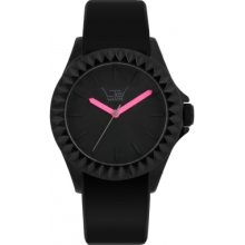LTD-290107 LTD Watch Unisex Limited Edition Black Dial Shocking Pink H...
