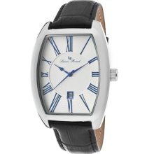 Lucien Piccard Watch 10029-023s Men's Grivola Ortlet Silver Dial Black Genuine