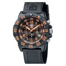 Luminox 3089 Gent's & Women's Case Chronograph Date Black Rubber Watch 3089