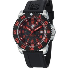 Luminox Men's 'Colormark' Black Dial Rubber Strap Date Quartz Watch