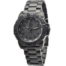Luminox Men's 'Steel Colormark' Blackout Steel Watch (Black)