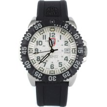 Luminox Navy Seal Steel Colormark 3150 Series Watch Silver/Grey/Steel-Sig Pu Strap, One Size