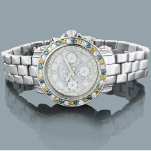 Luxurman Watches Ladies Color Diamond Watch 2.75ct