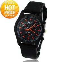 Luxury Fashion Men Sport Wrist Watch Casual Silicone Analog Hour Clock Dial Cool