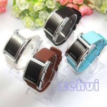 Luxury Sport Style Led Digital Silicone Date Lady Men Wristwatch