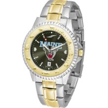 Maine Black Bears Mens Two-Tone Anochrome Watch