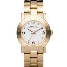 MARC by Marc Jacobs 'Amy' Crystal Bracelet Watch Gold