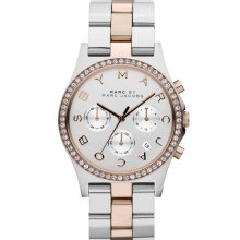 MARC by Marc Jacobs 'Henry' Chronograph & Crystal Topring Watch