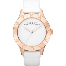 Marc by Marc Jacobs White Leather Strap 40mm Ladies Watch MBM1201