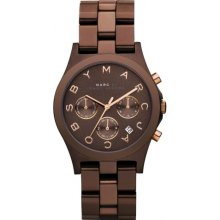 Marc by Marc Jacobs Brown Chronograph Stainless Steel Ladies Watch MBM3120