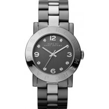 Marc by Marc Jacobs Silver and Gunmetal Ion-Plated Bracelet Ladies Watch MBM3196