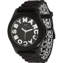 Marc by Marc Jacobs Watch, Womens Mode Black Silicone Strap MBM4006