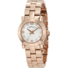 Marc By Marc Jacobs Rose Gold Amy Glitz Watch Mbm3078 With Case And Tag +