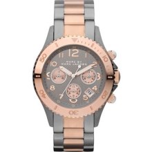 Marc By Marc Men's Mbm3157 Two-tone Stainless-steel Quartz Watch With Black Dia