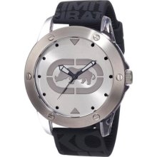 Marc Ecko Men's E09520G7 Grey Silicone Quartz Watch with Silver D ...