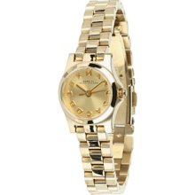 Marc-jacobs Henry Dinky Mbm3199 | Gold Dial & Metal Bracelet | 21mm | 50m |