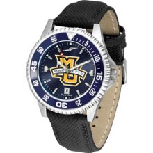 Marquette Golden Eagles Mens Leather Anochrome Watch