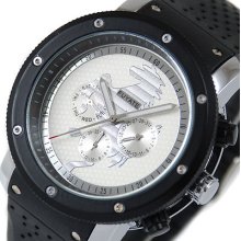 Men Luxury Horse Date Day 24 Hours Rubber Sport Mechanical Automatic Watch Gift