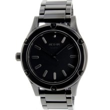 Men Nixon A343-150 Black Stainless Steel Case and Bracelet Black