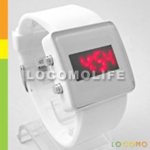 Men Women Fashion Design Led Digital Sport Watch White