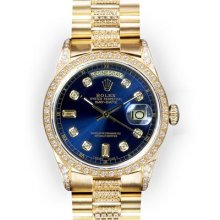 Men's Blue Dial Rolex Day Date Super President (104)