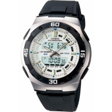 Men's casio ana-digi watch. 60 lap memory. aq164w-7av