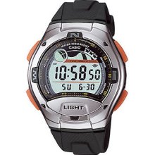 Men's casio casual sport dual time tide watch w753-3av