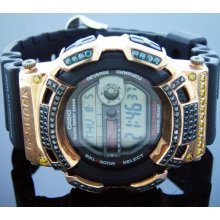 Men's Casio G Shock 4.00CT Canary diamonds Watch G2900