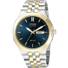 Mens Citizen Eco Drive Corso Watch in Two Tone Stainless Steel (B ...