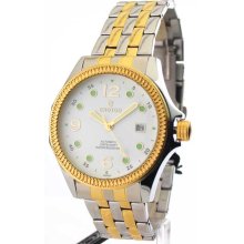 Mens Croton Steel Automatic Two Tone Date Watch CA301193TTDW