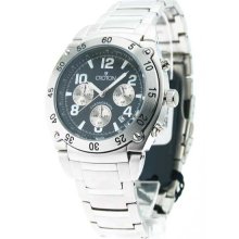 Mens Croton Steel Chrono 3 Eye Date Watch CC311310SSBK