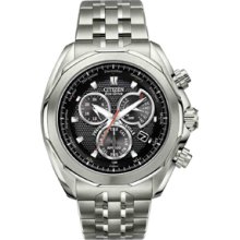 Mens Eco-Drive Signature Perpetual Calendar Black Dial Watch