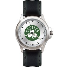 Mens Fantom Boston Celtics Watch With Leather Strap