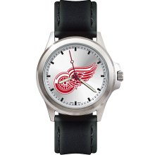 Mens Fantom Detroit Red Wings Watch With Leather Strap