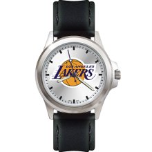Mens Fantom Los Angeles Lakers Watch With Leather Strap