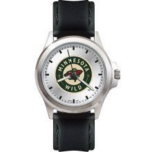 Mens Fantom Minnesota Wild Watch With Leather Strap