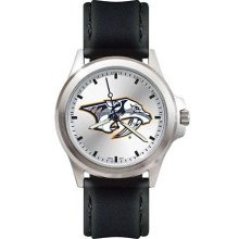 Mens Fantom Nashville Predators Watch With Leather Strap