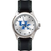 Mens Fantom University Of Kentucky Wildcats Watch With Leather Strap