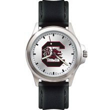 Mens Fantom University Of South Carolina Gamecocks Watch With Leather Strap