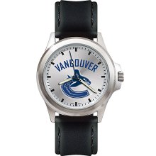 Mens Fantom Vancouver Canucks Watch With Leather Strap