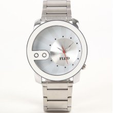 Mens Flud Watches - The Exchange White Watch - Silver - One Size