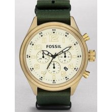 Men's fossil vintaged bronze chronograph watch de5001