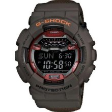 Men's G-Shock G-Lide Plastic Resin Case and Bracelet Black Digital Dia