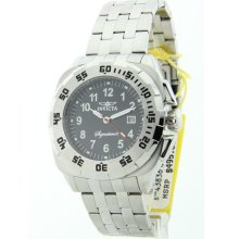 Mens Invicta All Stainless Steel 45 mm Date Watch 7293