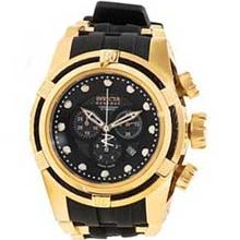 Men's Invicta Bolt Chronograph Watch with Black Carbon Fiber Dial